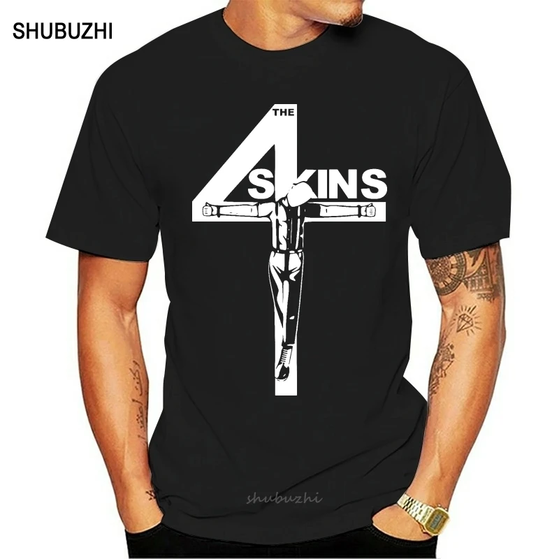 Футболка The 4 Skins Oi Мужская футболка в стиле Uk Punk уличная панк с скинами брендовая