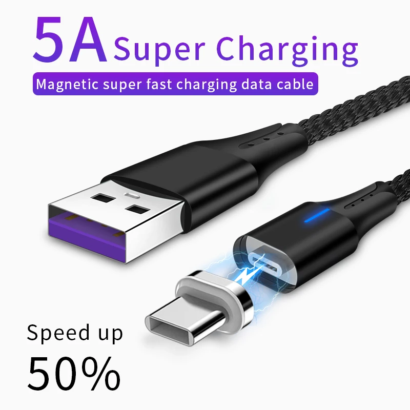 

M10A5 3in1 Magnetic Super fast charging data cables Micro ios Type C data cables for iphone samsung android phone charge usb