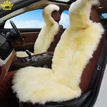 Зимний универсальный размер, чехол на переднее сиденье, чехлы на сиденья, натуральный мех, Австралийская овчина, для автомобиля ford focus 2, kia rio 3
