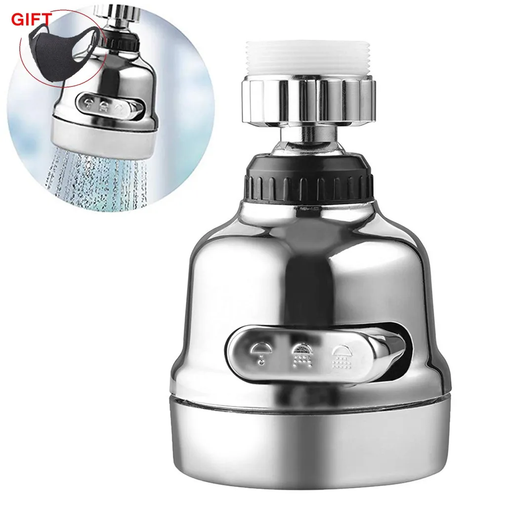 

360 Rotate Faucet Accessories Water Saving Filtered Faucet Faucet Tap Kitchen Shower 3 Level Adjusting for Bathroom Shower Tools