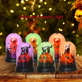 

Halloween Pumpkin Light Creative Lantern Lamp Desktop Ornament Party Decor