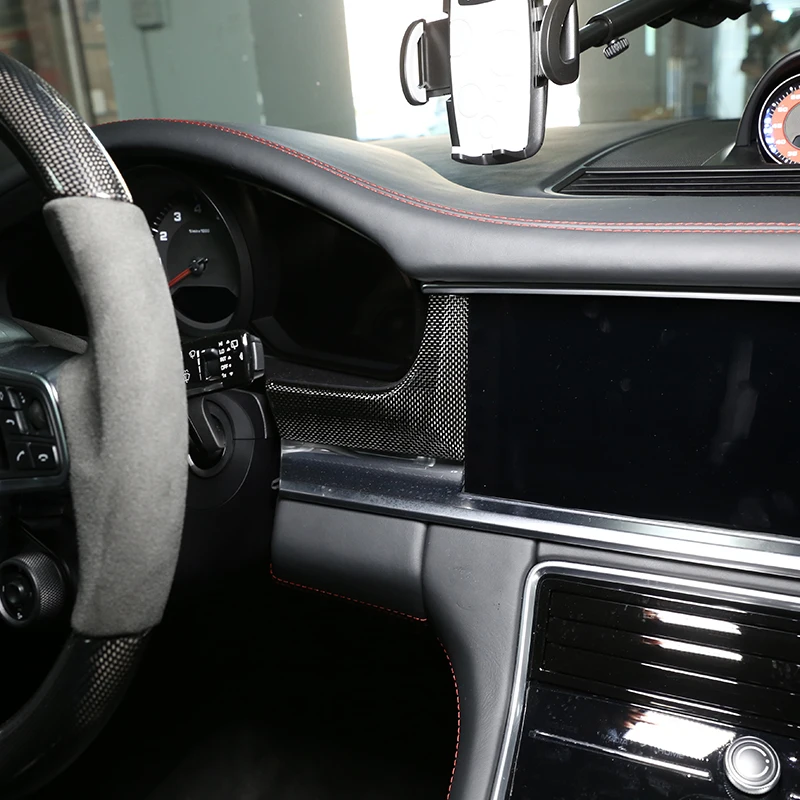 Декоративная панель из настоящего углеродного волокна для Porsche Panamera- автомобильные аксессуары