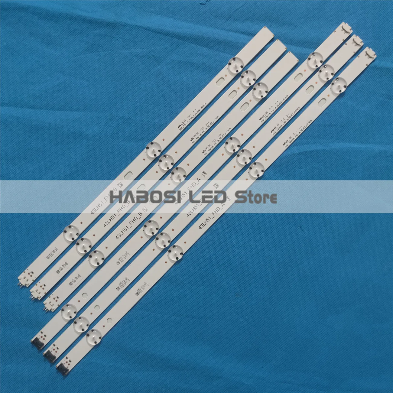 100% New 6pcs/Kit LED strips for LG 43 TV 43LH570A-UE 43LH570T-DJ LC430DUY-ACHA4 COB 43LF51 FHD Rev02 B-TYPE (15.3.03) LEDAZ | Освещение
