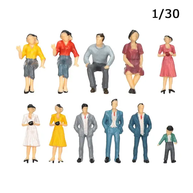 kans Kinderdag Denken 10Pcs 1:25/1:30 Schaal Model Building Passagiers Diy Karakter Plastic  Miniatuur Mensen Cijfers Staande Mensen Diverse Poses|null| - AliExpress