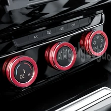 3 шт. алюминиевый сплав ручка кондиционера крышка украшения подходит для Volkswagen golf 7 MK7 2013- T-Roc