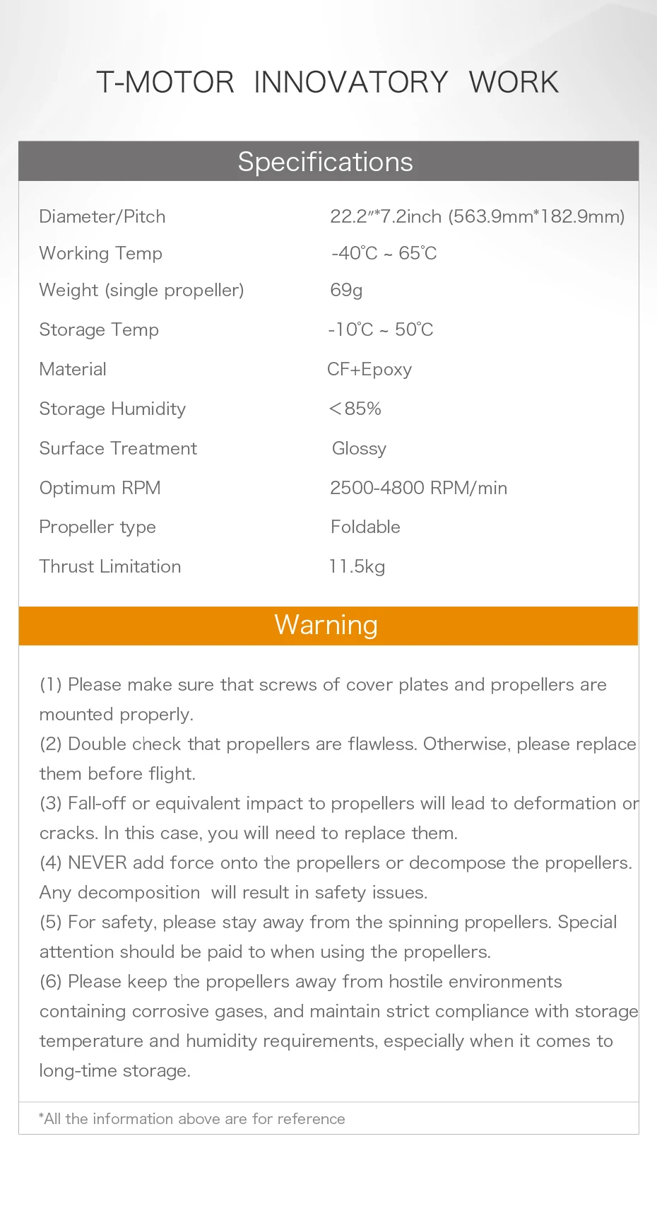 T-motor FA22.2x7.2 Folding Propeller - 2PCS/PAIR Carbon Fiber Propeller For Quadcopter Multicopter Hexa 15