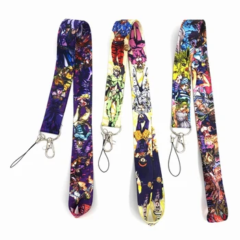 

JoJo's Bizarre Adventure Lanyard Watercolor Printing Lanyards Phone Case Anime Lanyard For Keys Badge Holders Keychain