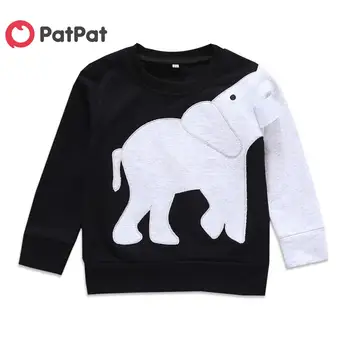 

PatPat 2020 New Spring and Autumn Baby Toddler's Elephant Pullover for kids Boy Tops Long-Sleeve Sweatshirt Clothes