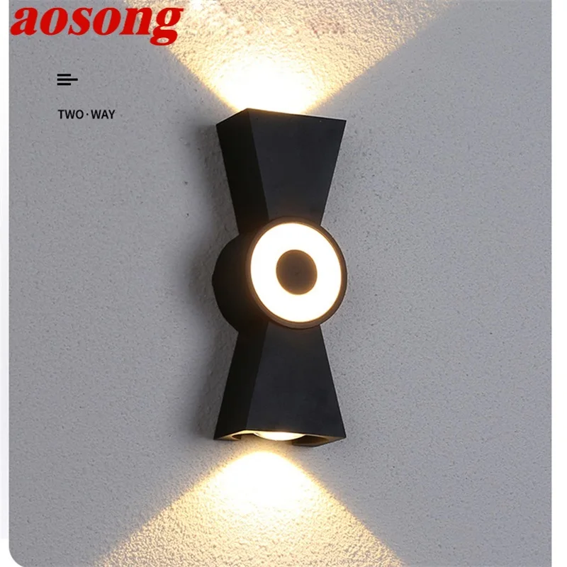 

AOSONG Modern Wall Light Sconces Aluminum LED Wall Lamp Creative Decorative For Bedside Living Room Porch Corridor