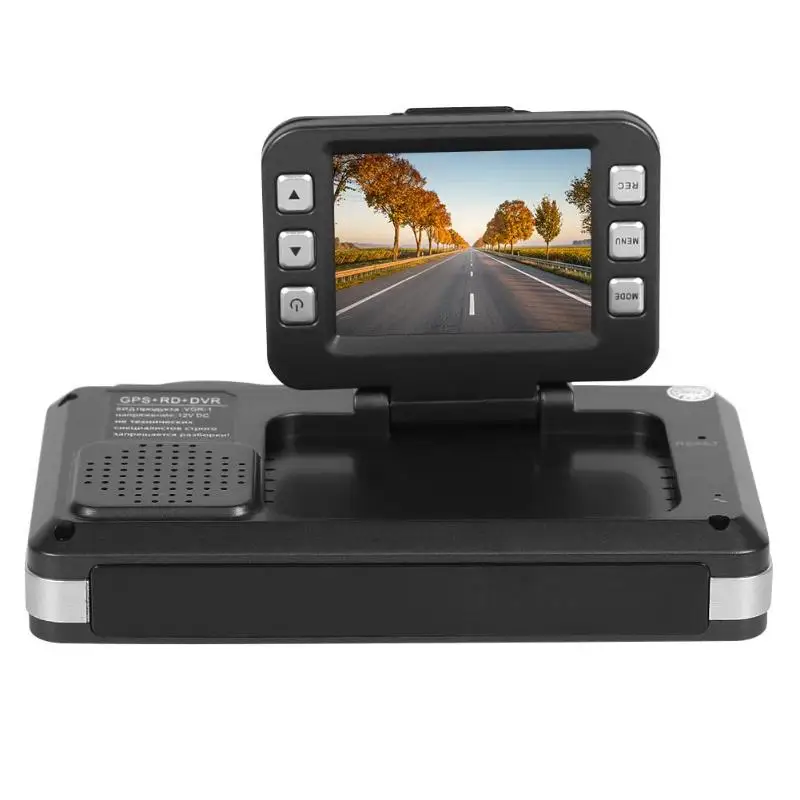 VGR1-S 3 в 1 Dash Cam Автомобильный дисплей скорости автомобиля gps Трек воспроизведение радар детектор 140 объектив рекордер Русская версия