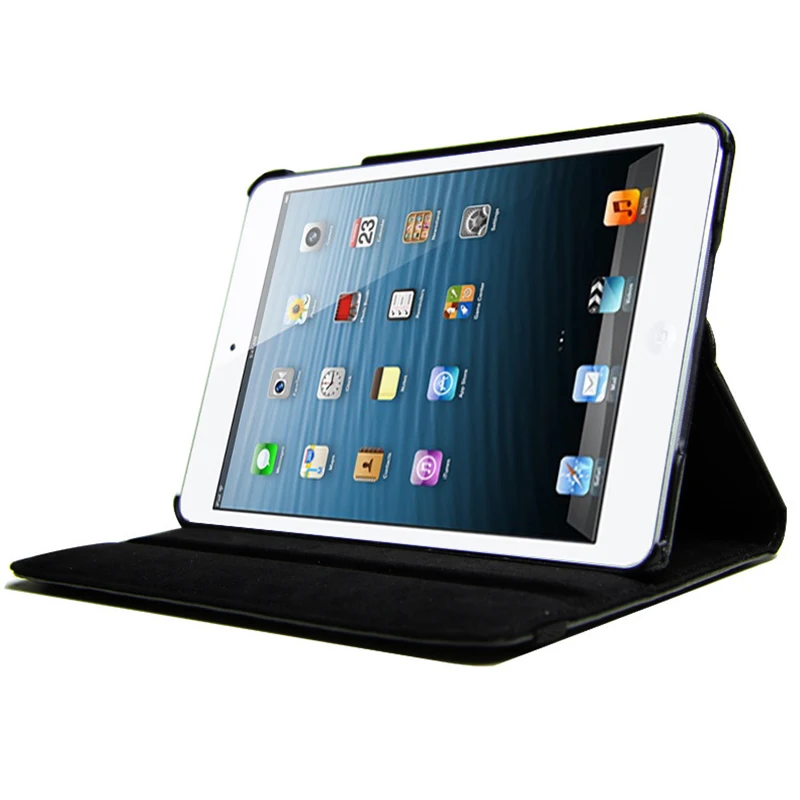Вращающийся на 360 Градусов Кожаный чехол подставка для ipad mini 1 2 3 iPad mini1 mini2 mini3