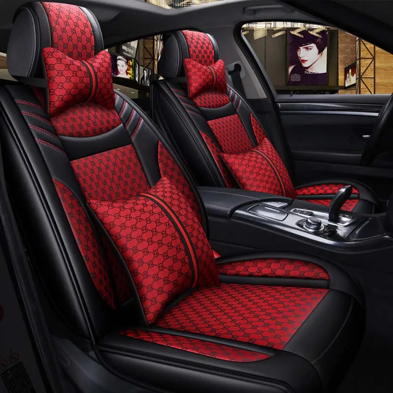 Shenlao универсальный кожаный чехол для сидений автомобиля для Infiniti FX37 FX 50 2011 аксессуары роскошные чехлы для сидений автомобиля водонепроницаемый - Название цвета: Черный
