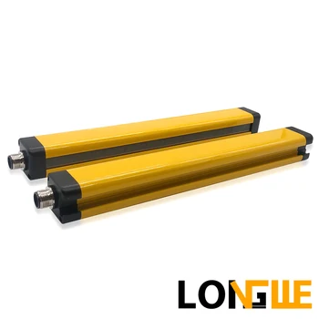 

Longwe 20 mm Safety Light Curtains 26x30 8 10 12 14 16 Through Beams 3-wire NPN PNP Normally Close PLC Control Safe Sensor