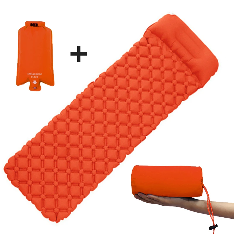 Outdoor Camping Mat Ultra Light Self Inflatable Mattress Hiking Tent Mat Air Cushion Portable