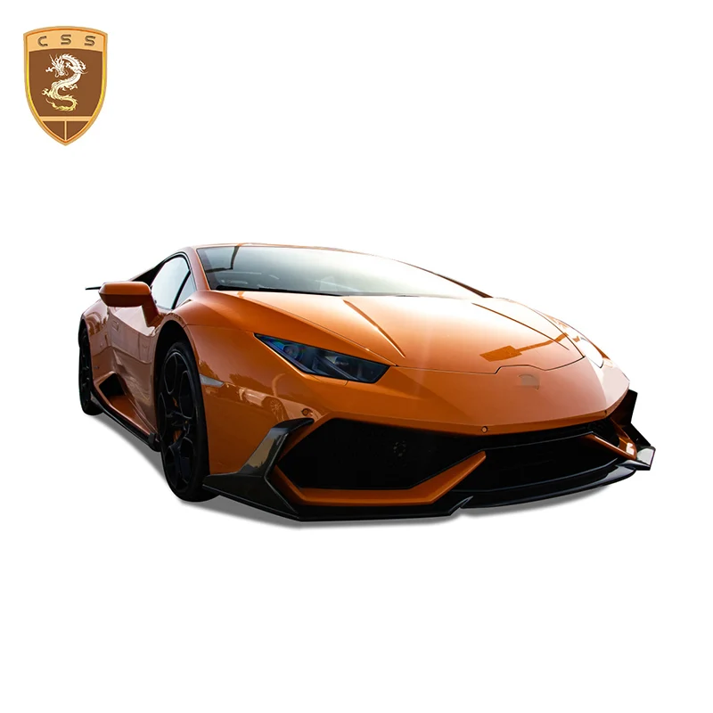 Подходит для Lamborghini Huracan LP610 Coupe 14-17 передний бампер из углеродного волокна с