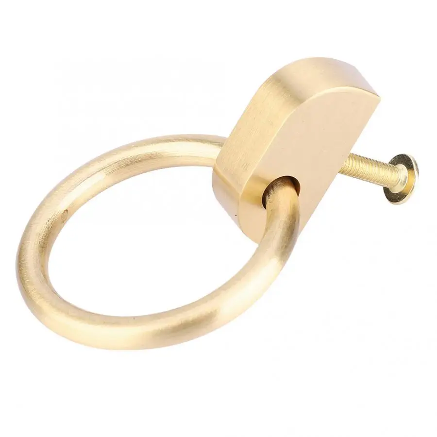 Single Hole Brass Handle Cabinet Drawer Pull Handle for Household Use 60x42x15mm Pull Handle