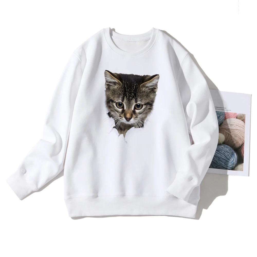 

Kawaii Harajuku Animal Hoodie Women Ullzang Cute Cat Graphic Crewneck 90s Hoody Female Long Sleeve The Comfy Vogue Sweatshirt