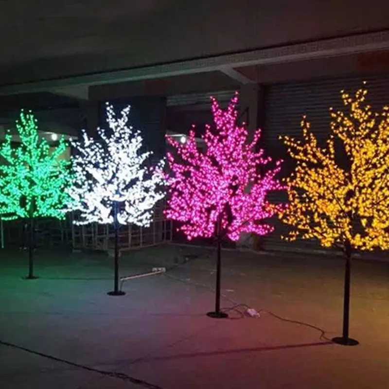 

Waterproof LED Cherry Blossom Tree Light 1.5m 1.7m 2m New Year Wedding Luminaria Decorative Tree Branches Lamp Outdoor Lighting