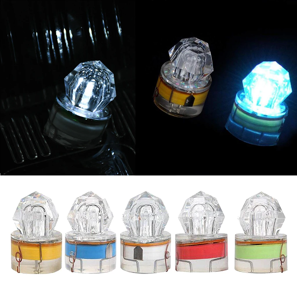 

Durable Deep Drop Fishing LED Light Underwater Diamond Shape Waterproof Flashing Bait Lure Squid Attractive Finder