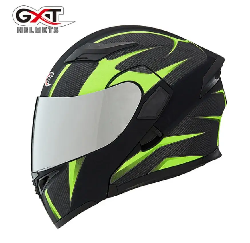 GXT мотоциклетный шлем Мужской полный стиль стильный крутой всесезонный Анти-туман шлем Летний мотоциклетный шлем - Цвет: 15