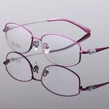 Новая чистая титановая оправа для очков Женские оправы ультрасветлые при миопии Мода ретро