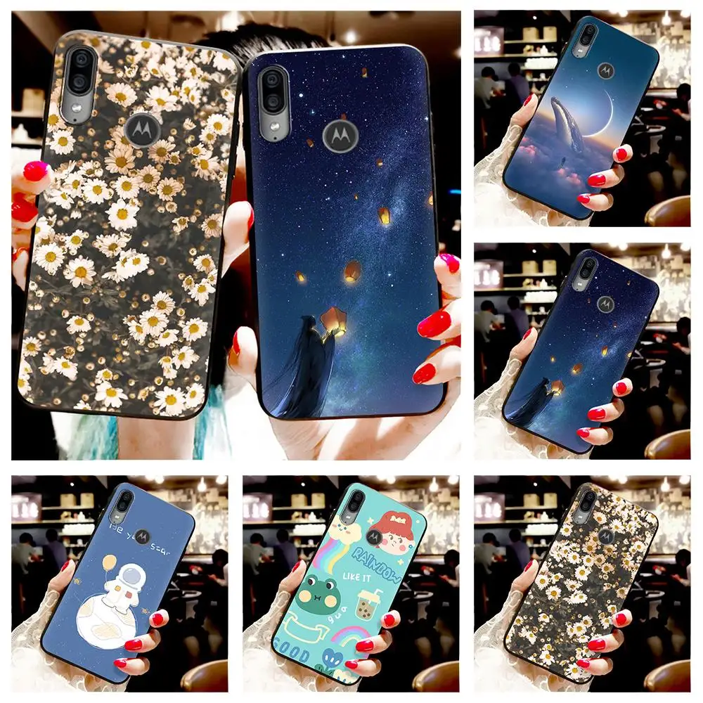 Модный мультяшный чехол для телефона MOTO E 2020 мягкий мужчин красивый девочек