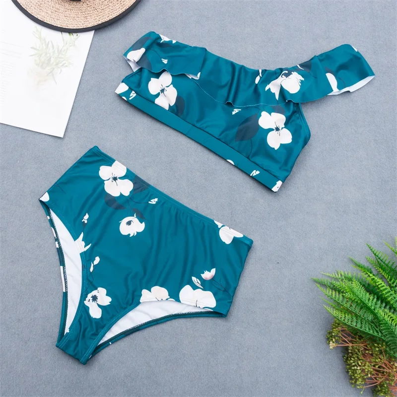 2020 Bikini Set Wommen Sexy Brazilian Printing Swimsuit Summer Fashion Bikini Swimsuit set High Waist Bathing suit
