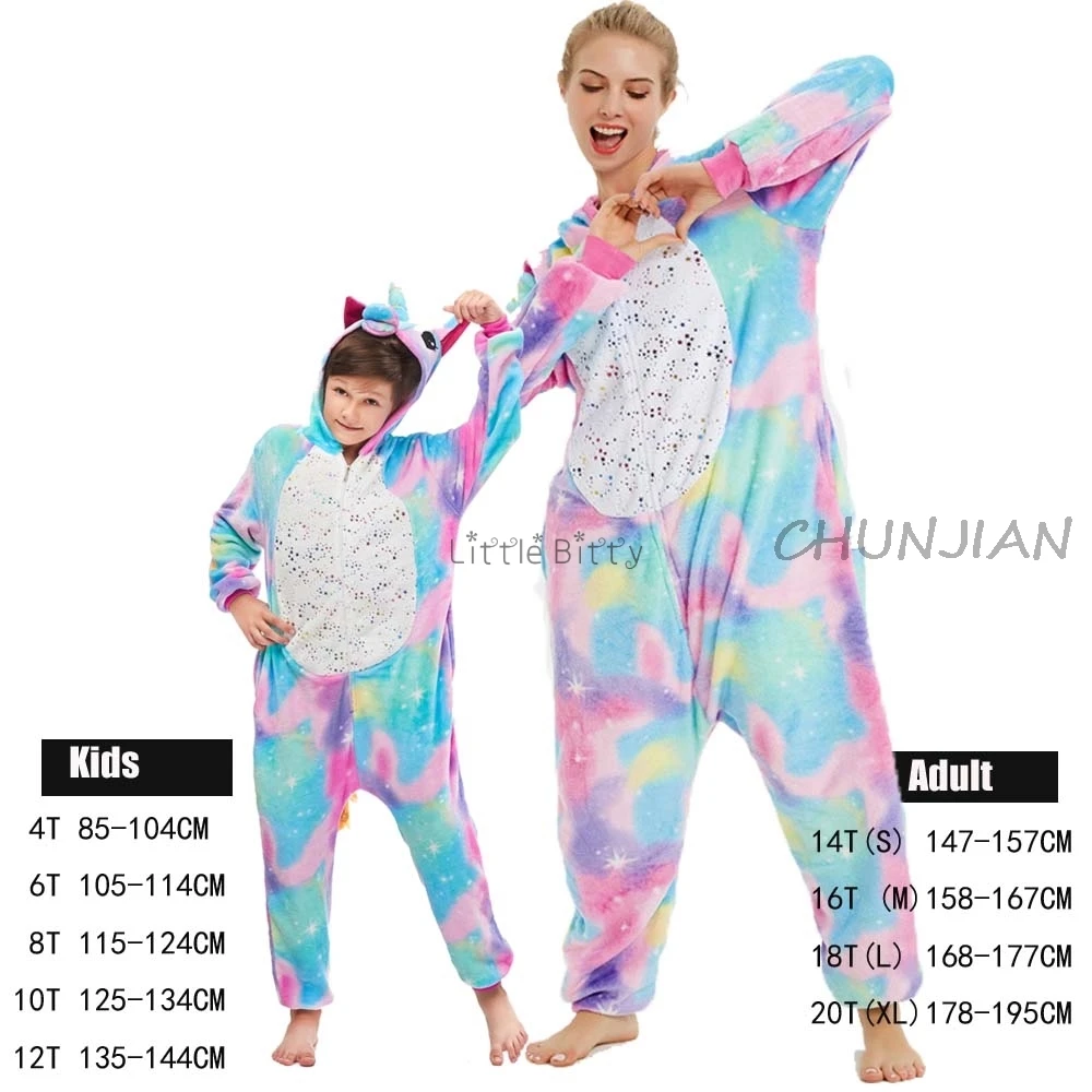 Женская пижама с радужным единорогом; Фланелевая пижама с пандой и животными; одежда для сна в стиле унисекс; детская пижама для пары; одеяло для сна - Цвет: LA20
