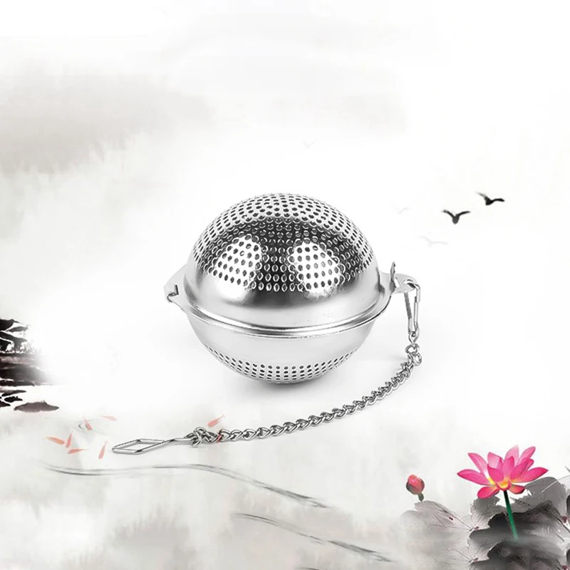 

Stainless Steel Mesh Tea Infuser with Lanyard Teapot Tea Leaf Spice Filter Reusable Tea Strainer Drinkware Kitchen Accessories