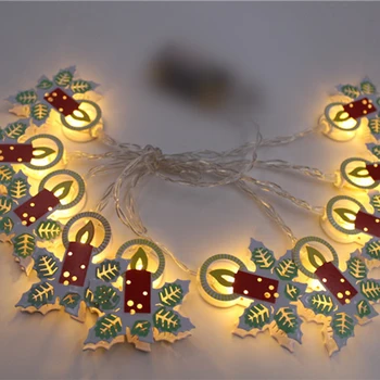 

BRELONG Christmas series wrought iron decorative lights Snowman bell painted lights string led battery box Christmas lights