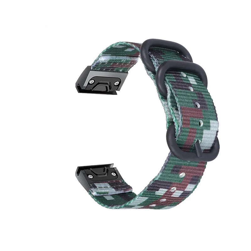 Color2 Горячая 20 26 22 мм нейлоновый ремешок для Garmin Fenix 5 5X 5s ремешок для быстрого выпуска+ usb-кабель для зарядного устройства для Garmin Fenix Watch - Цвет: Color2