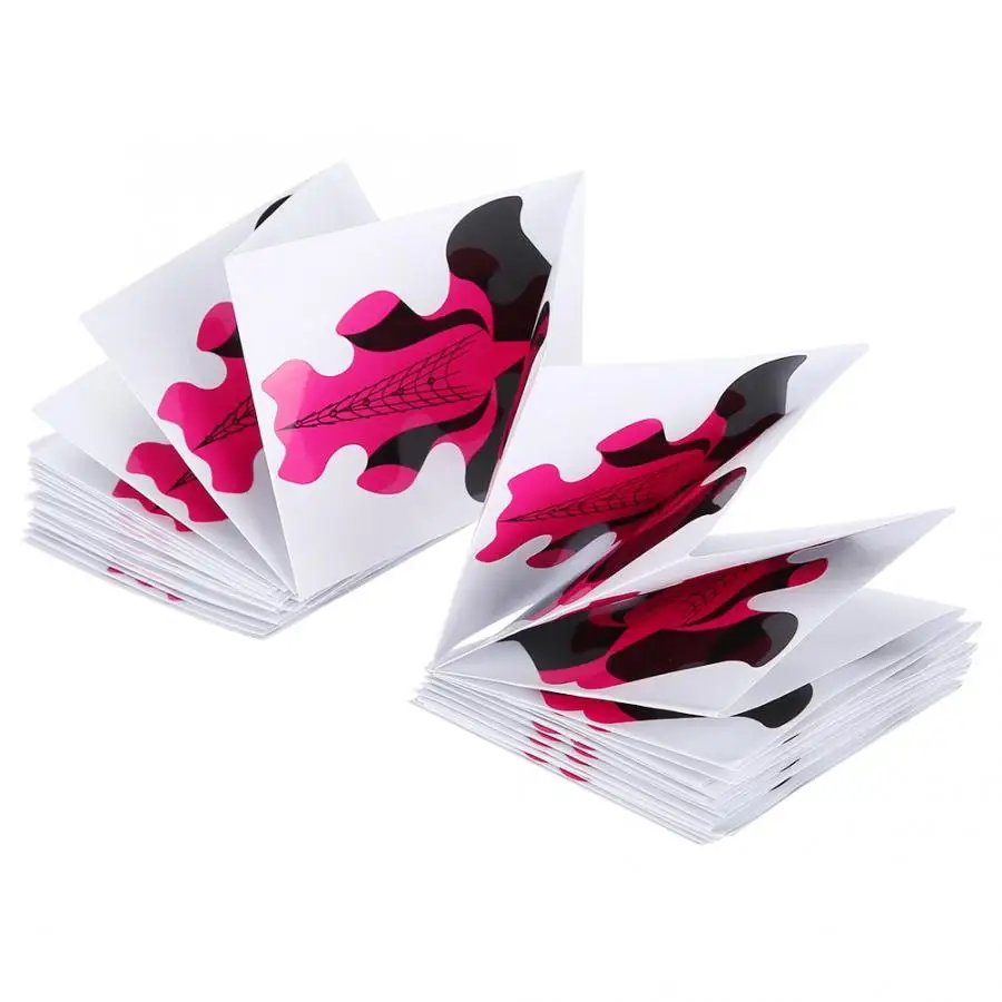 

For Nails Nail Art 100pcs Nail Forms for Nail Extension UV Builder Gel Paper Tray Nail Art Accessories Nail Molds