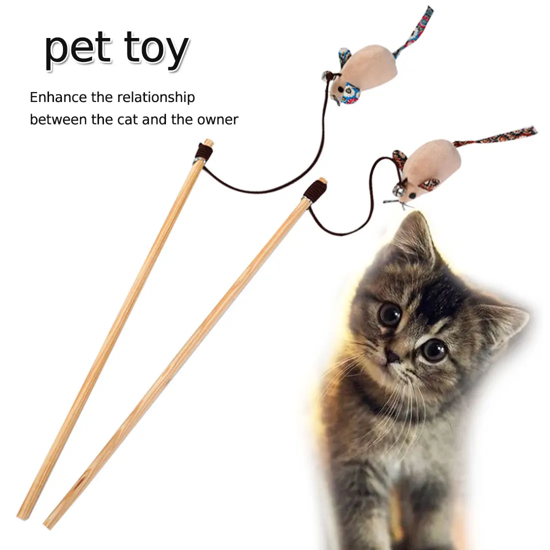 Новинка, 40 см, игрушки для питомцев, кошек, прорезыватель, перо, льняная палочка, ловушка для кошек, прорезыватель, кошачьи интерактивные игрушки, деревянная палочка, игрушка для мыши