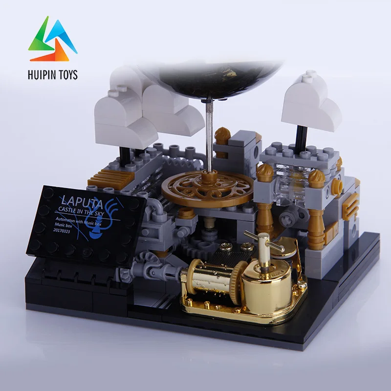 1179 шт. XINGBAO строительные блоки игрушки XB-05001 Moc Laputa: замок в небе кирпичи с Подарочная музыкальная шкатулка для детей 4PX