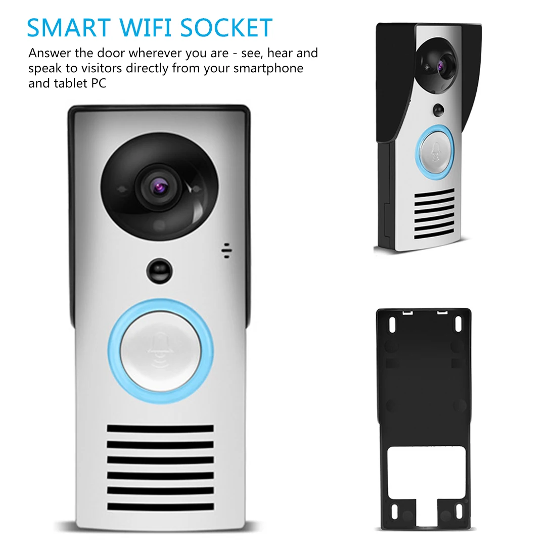 Wi-Fi 720P видео дверной звонок беспроводной домофон монитор для умный звонок HD камера датчик движения ночное видение разблокировка