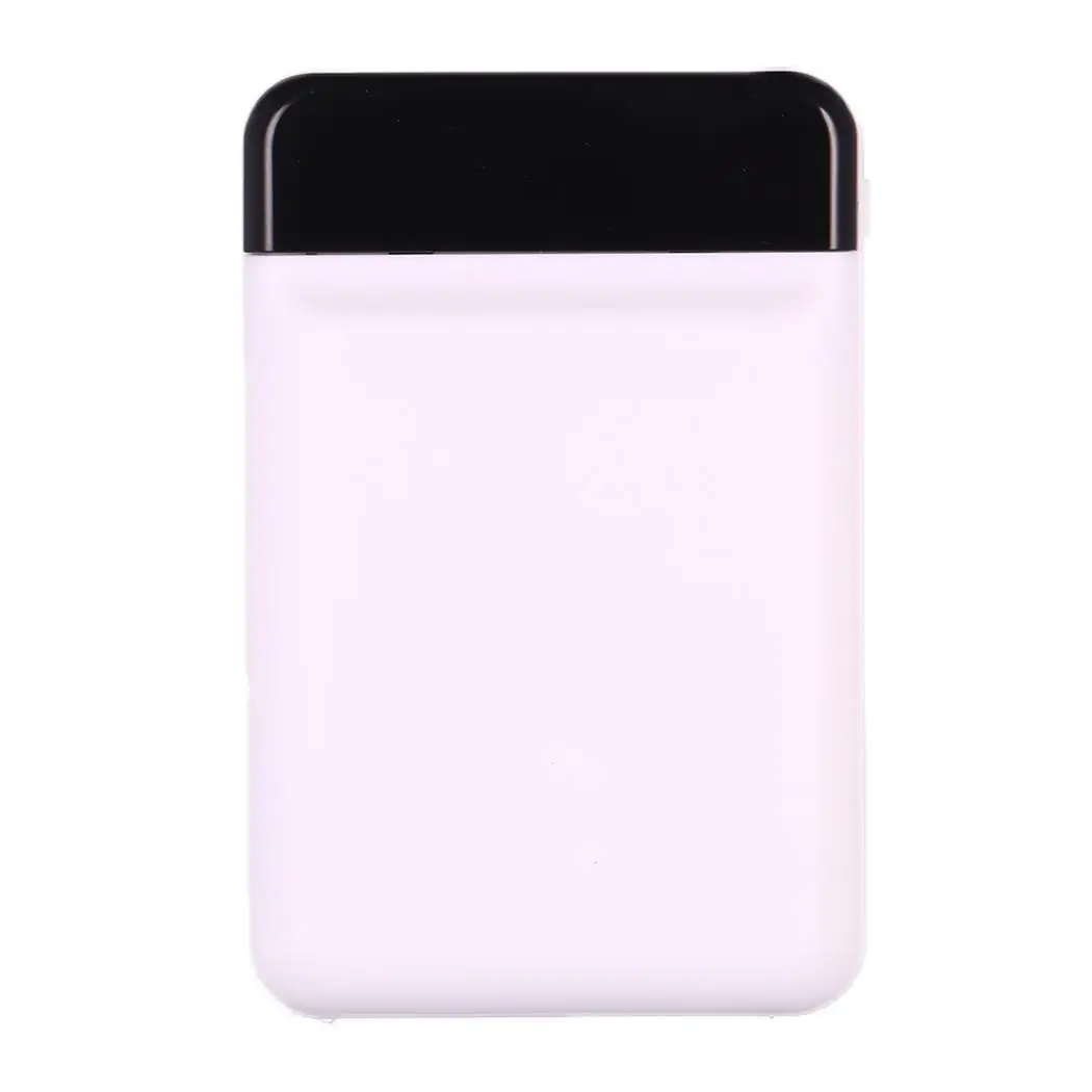 10000mAh Портативный USB внешний аккумулятор зарядное устройство power bank белый, розовый, синий, черный банк 5 V/2A для телефона - Цвет: white