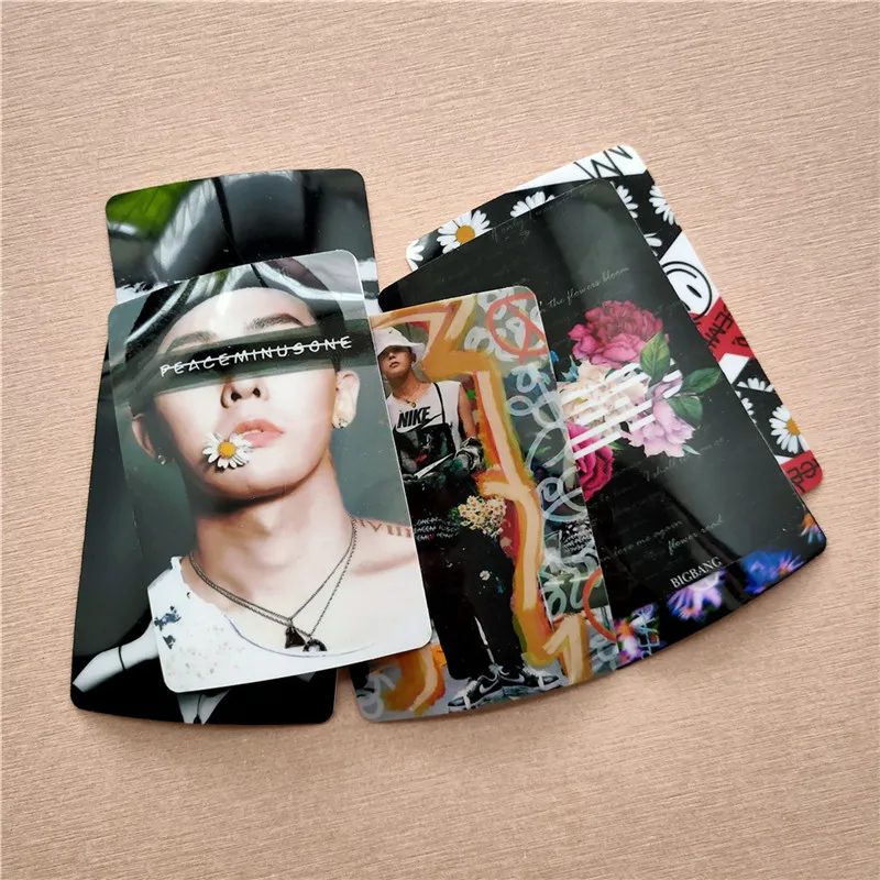 10 шт./компл. KPOP «g-dragon» Peaceminusone LOMO Стикеры карты автобусная карта Стикеры FH262