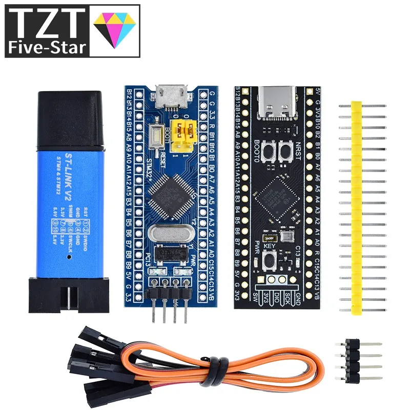 Минимальная плата для разработки системы STM32F103C8T6 CH32F103C8T6 ARM STM32 STM32F401 STM32F411 + ST-LINK V2