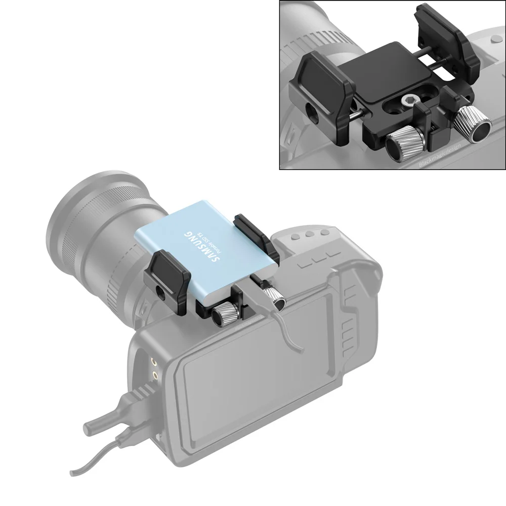  SmallRig Universal Halter für Externe SSD Halter Clamp Mit Kalten Schuh und 1/4 