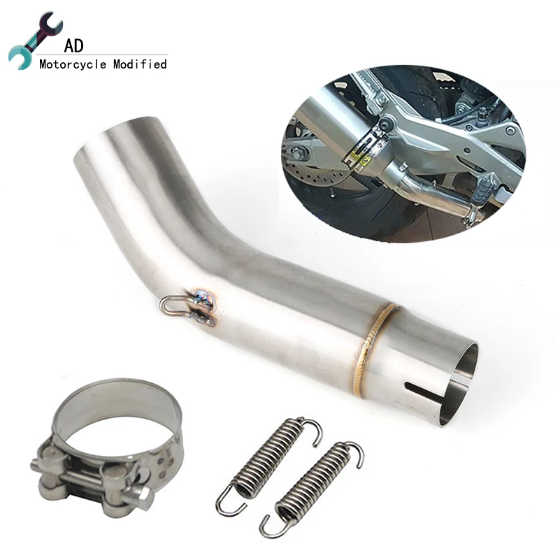 

For Suzuki GSR750 GSXS750 GSX S750 Exhaust Middle Link Pipe Motorcycle Exhaust Muffler 51mm Connect Middle Tube Moto Parts