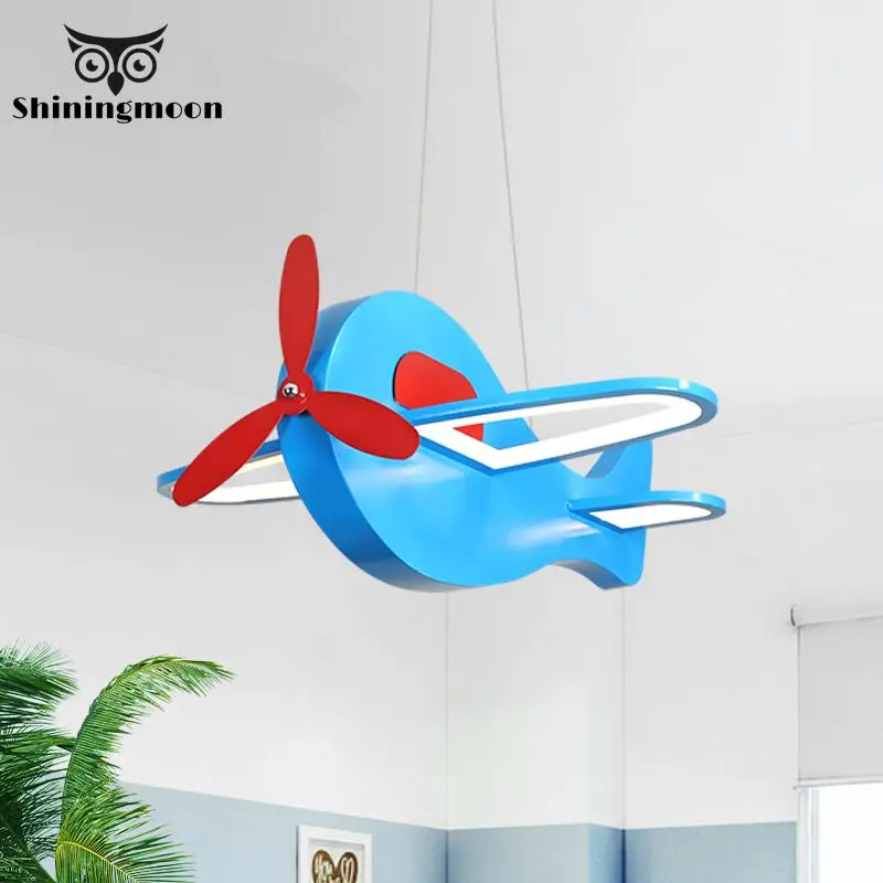 

Children Bedroom LED Pendant Lights Acrylic Lampshade Metal Cartoon Boys Bedside Pendant Lamp Kids Room Girls Hanglamp Luminaria