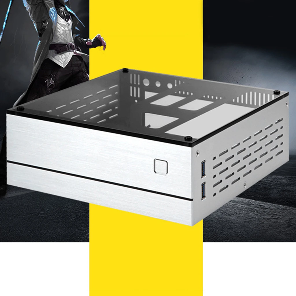 Чехол B01 Mini ITX для компьютера корпус алюминиевый/стеклянный портфель чехол