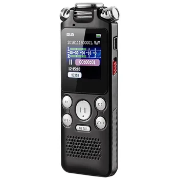 

Two-way Microphone Dictaphone USB Charging Color Display Voice Recorder A-B Repeat Mini Noise Reduction Lossless Activated