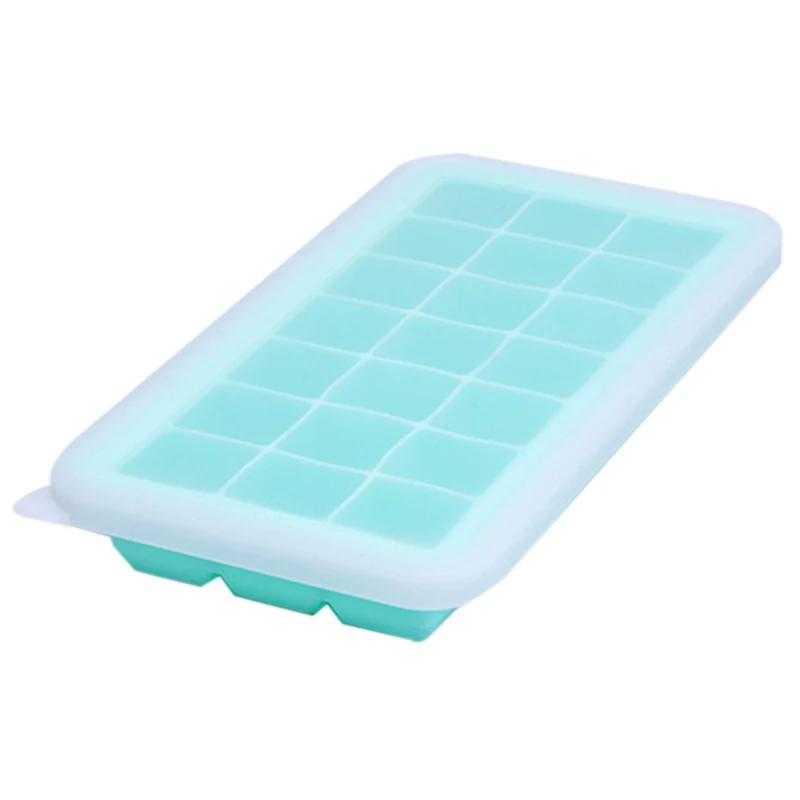 Hot New 21-Cavity Square Silicone Large Ice Tray Maker Mold Mould Soft Bar Pudding Jelly | Дом и сад
