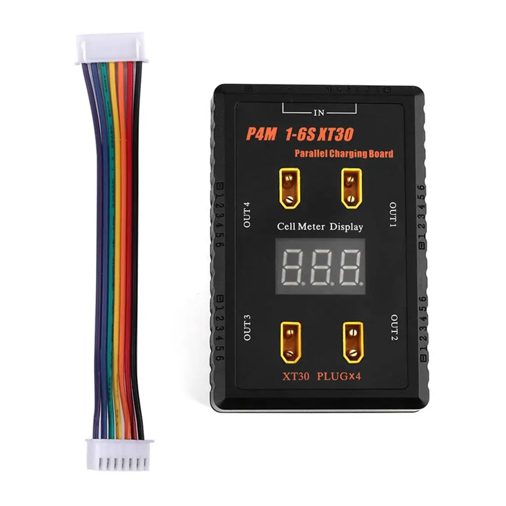 

P4 1-6 S Xt60 Parallel Charging Board Support Charger Accessories 40A Input P4 1-6 Parallel Charging Board