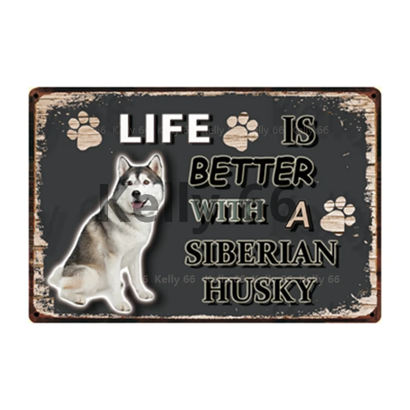 Home Decoration Life Is Better With A Dog Wall Art Painting