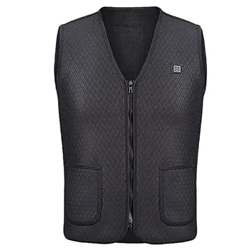 

Winter Men Smart Heated Vest USB Infrared Electric Heating Vest Women Outdoor Flexible Thermal Winter Warm Jacket For Men
