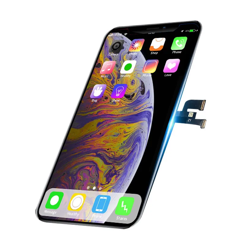 Качество тест OEM OLED ЖК-дисплей Замена для iPhone XR ЖК-дисплей 3D дигитайзер сенсорный экран сборка черный цвет
