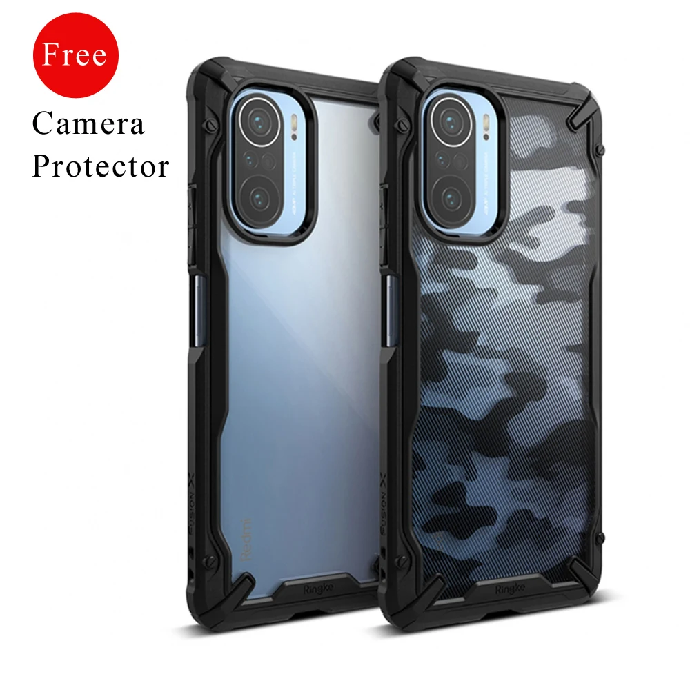 Ringke Fusion-X Case for Poco F3  Drop Protective Soft TPU Frame and Hard Back Hybrid Redmi K40/Pro/Pro+ Cover Mi 11X