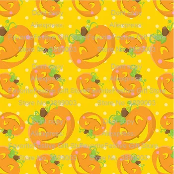 

Halloween pumpkin Printed Textile Polyester Cotton Fabric Patchwork for kids baby Dress Making